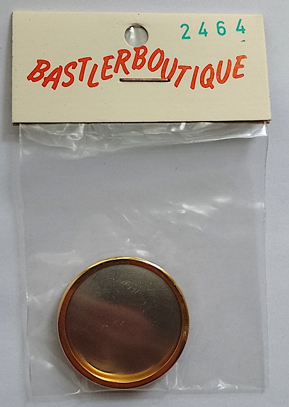 Uhlig Brosche vergoldet Durchmesser 33 mm