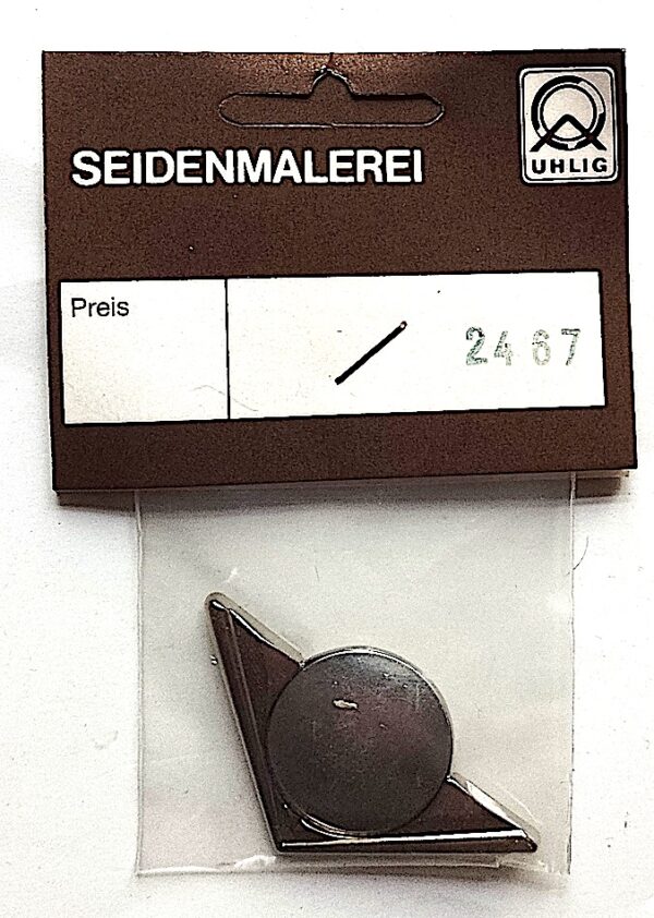 Uhlig Brosche Dreieck vernickelt 30x56 mm