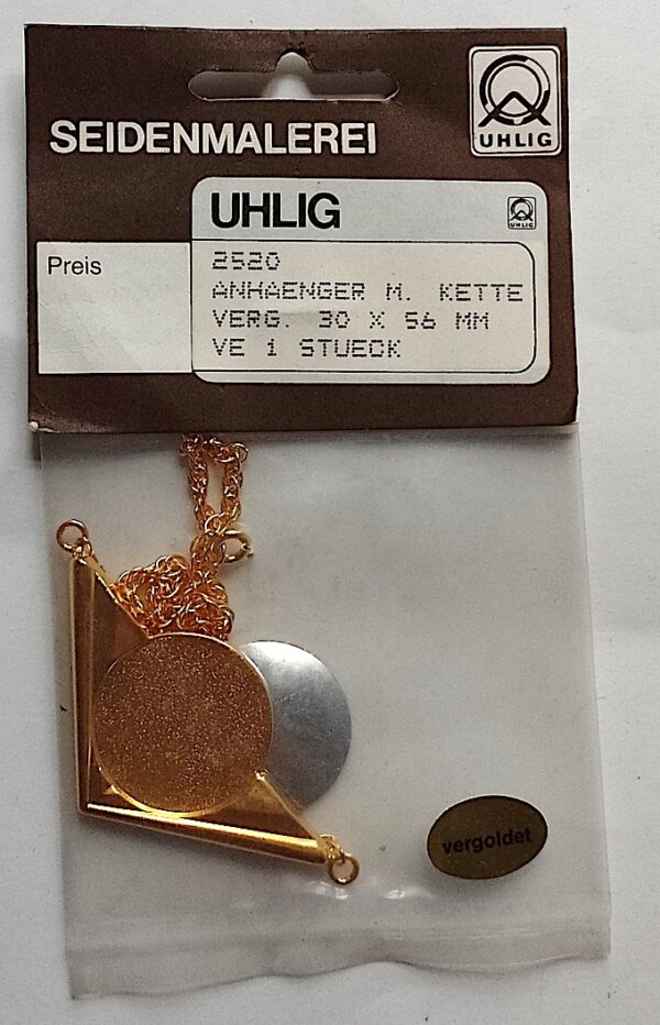 Uhlig Anhänger vergoldet 30x56 mm