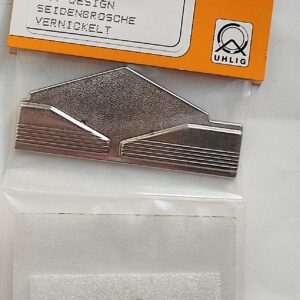 Uhlig Brosche Raute vernickelt 35x75 mm