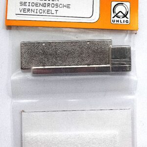 Uhlig Brosche Rechteck vernickelt 20x70 mm