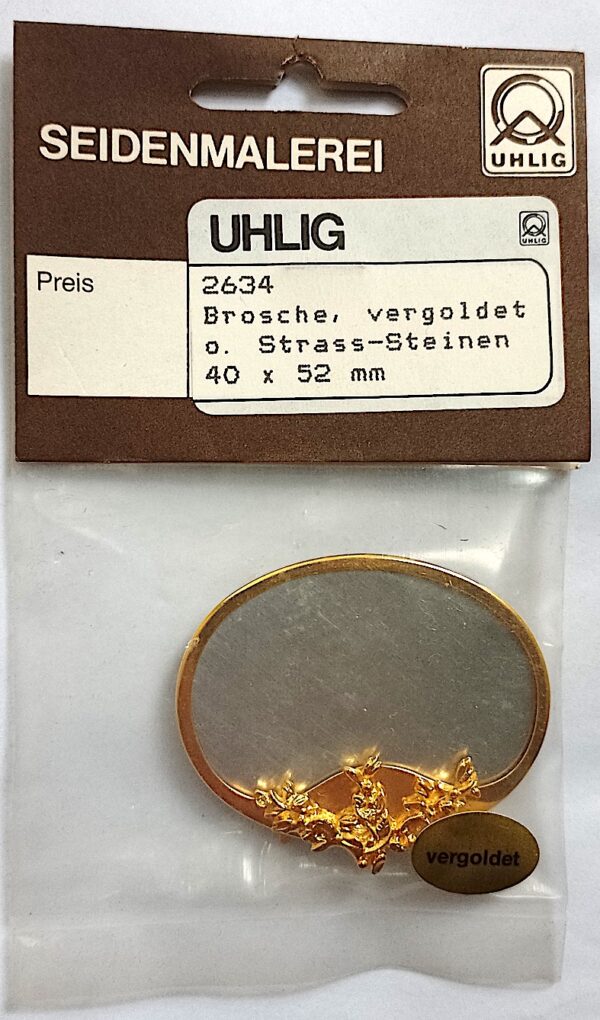Uhlig Brosche Oval 40x52 mm