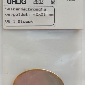 Uhlig Brosche vergoldet 51x40 mm