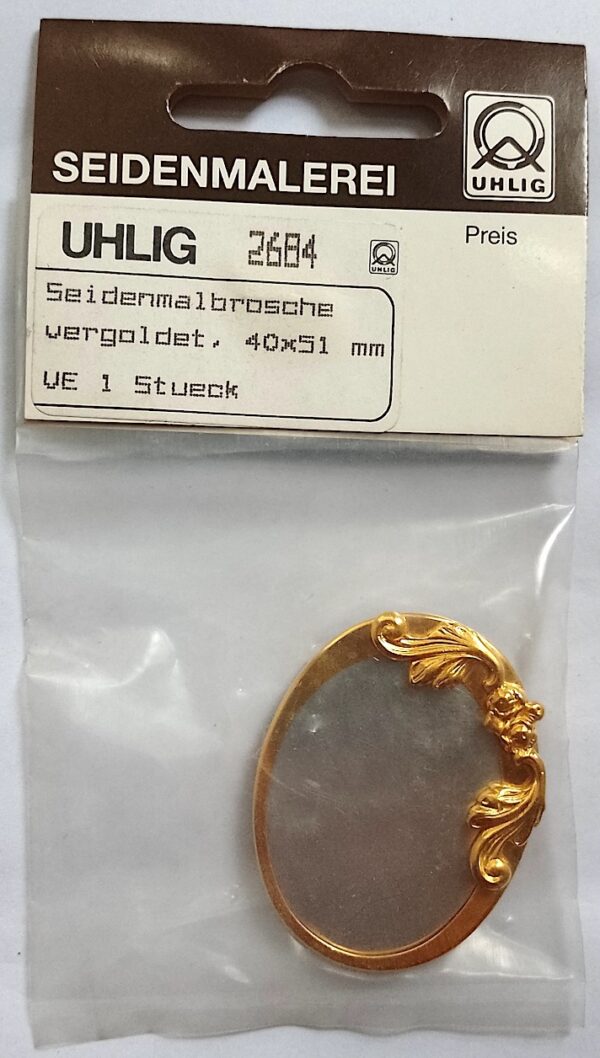 2684 Uhlig Brosche Oval 40x52 mm
