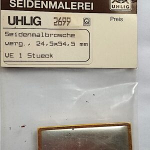 Uhlig Brosche Rechteck 25,5x54,5 mm