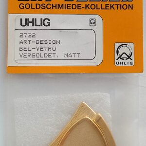 Uhlig Brosche Art-Design Bel-Vetro vergoldet matt 65x50 mm
