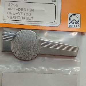 Uhlig Art-Design Bel-Vetro Brosche 75x30 mm vernickelt