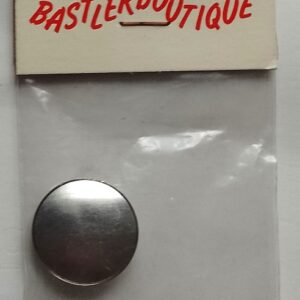 Uhlig Brosche vernickelt rund 25 mm