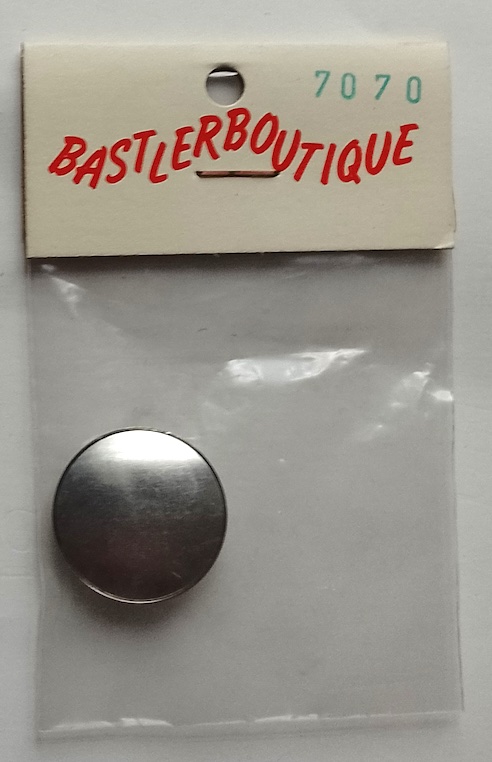 7070 Uhlig Brosche vernickelt rund 25 mm