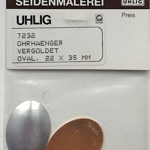 Uhlig Ohrhänger oval vergoldet 22x35 mm