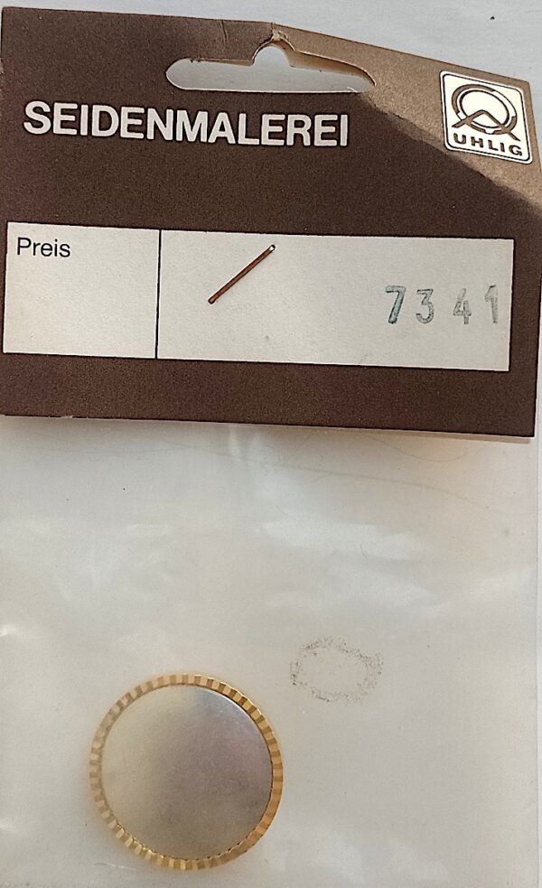 7341 Uhlig Brosche vergoldet 25 mm