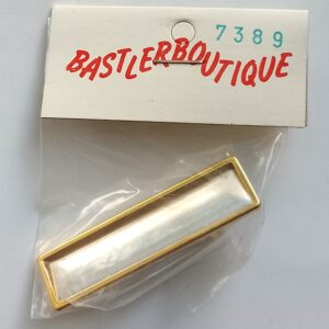 Uhlig Krawattenhalter Rechteck vergoldet 14x55 mm