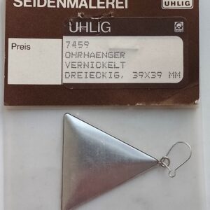 Uhlig Ohrhänger Dreieck vernickelt 39x39 mm