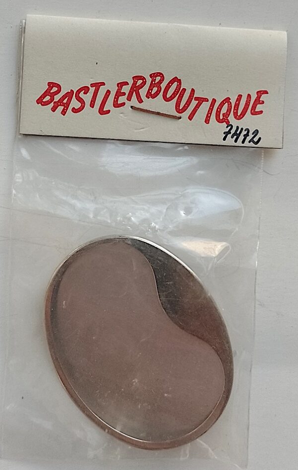 Uhlig Brosche vernickelt 50x40 mm