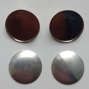 Uhlig Ohrclips vernickelt rund 20 mm
