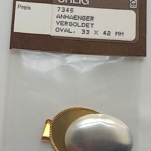 Anhänger vergoldet 33x42 mm