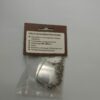 Brosche, Anhänger Viereck 40x40 mm Rahmen vernickelt mit Kette