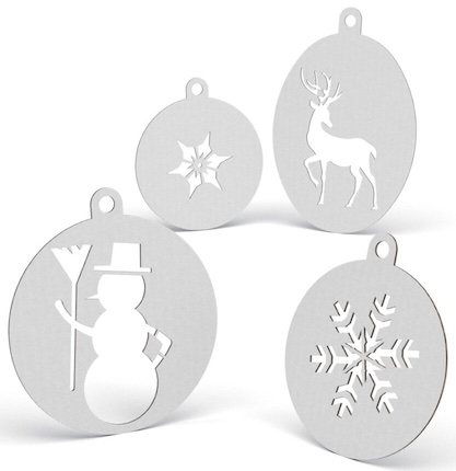 Karton Baumschmuck Christbaumkugeln