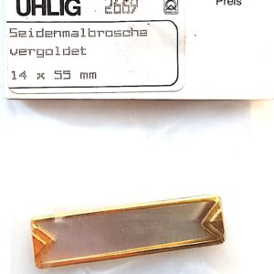 Brosche vergoldet 14x55 mm