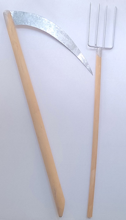 Dekowerkzeug Gabel, Sense
