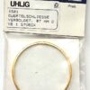 Gürtelschliesse rund vergoldet mit Glasscheibe 57 mm