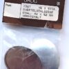 Gürtelschliesse vernickelt mit Metallscheibe 40x52 mm