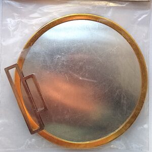 Gürtelschliesse rund mit Metallscheibe 85 mm