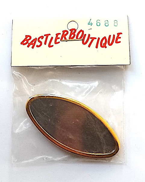 Brosche Haarspange vergoldet 15x45 mm
