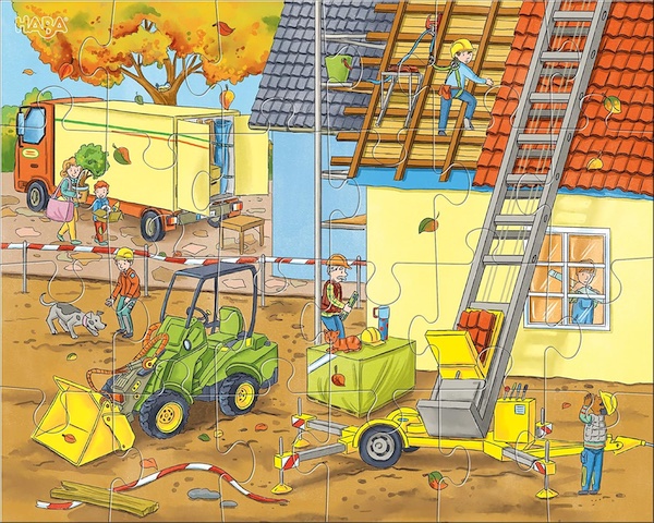 Haba Baustelle2 Haba Puzzles Auf der Baustelle