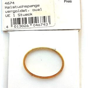 Halstuchspange vergoldet 30x40 mm
