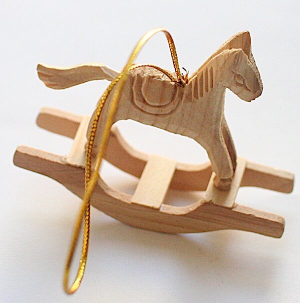 Holzanhänger Schauckelpferd 8 cm