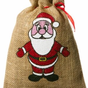 Jutebeutel Nikolaus 25x18 cm