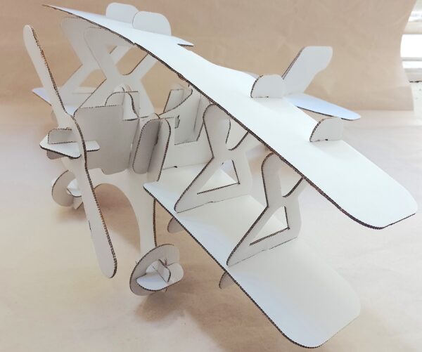 Kartonbausatz Doppeldecker 46x40 cm