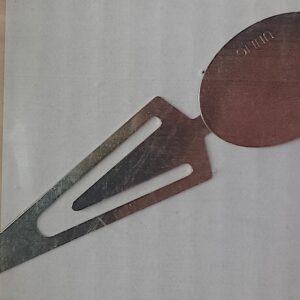 Lesezeichen oval2 Lesezeichen vernickelt 25x35 mm