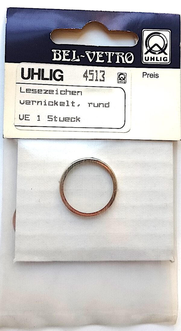 Lesezeichen vernickelt 25x90 mm