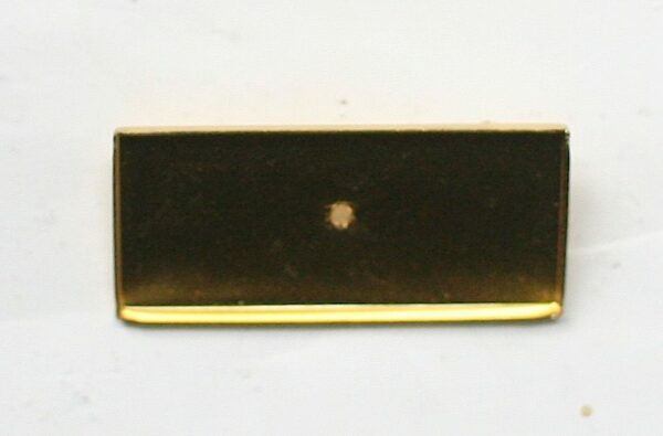 Brosche für Knetmasse Messing Rechteck 45x20 mm