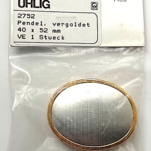 Pendel oval mit Metallscheiben 40x52 mm