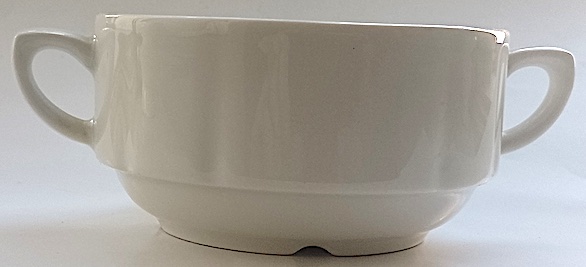 Porzellan Suppenschüssel weiss 10x5,5 cm