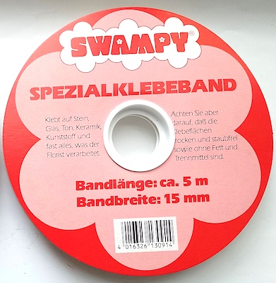 Swampy doppelseitiges Klebeband 5 m, 15 mm