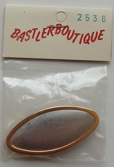 Uhlig Brosche Haarspange vergoldet 25x55 mm
