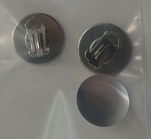 Uhlig Ohrclips rund vernickelt 20 mm