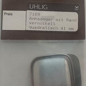 Uhlig Anhänger vernickelt 41x41 mm