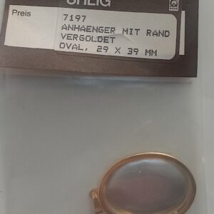 Uhlig Anhänger vergoldet 29x39 mm