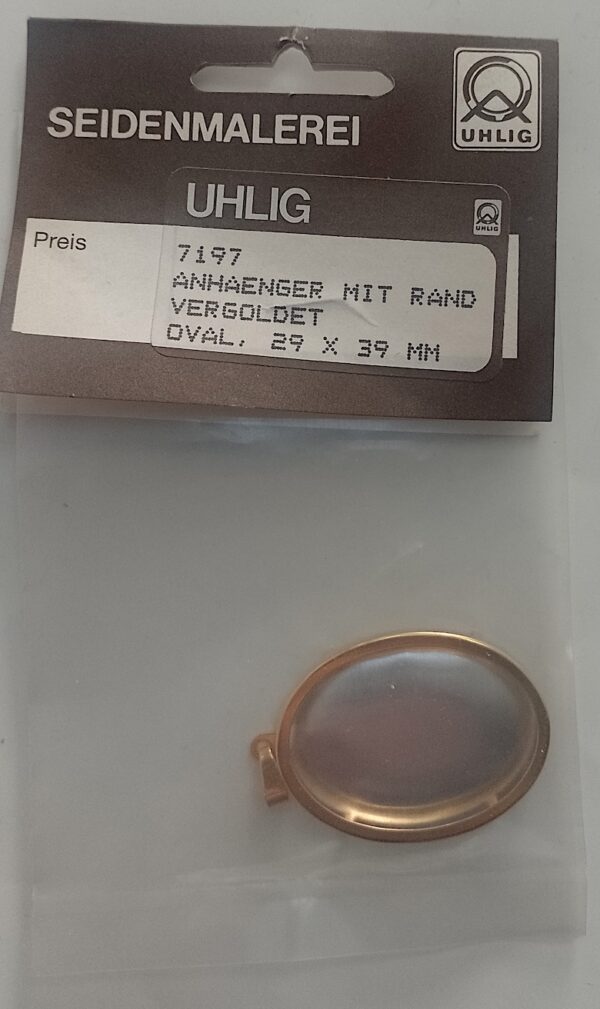 Uhlig Anhänger vergoldet 29x39 mm