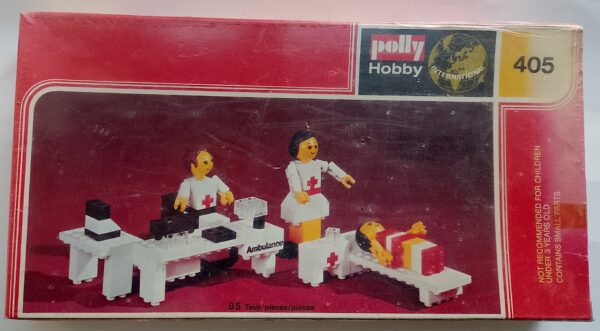 polly Hobby International Steckbausteine Baukasten 405 Ambulanz 85 Teile